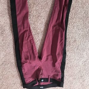 Hudson stretch skinny jeans tuxedo stripe, size 27